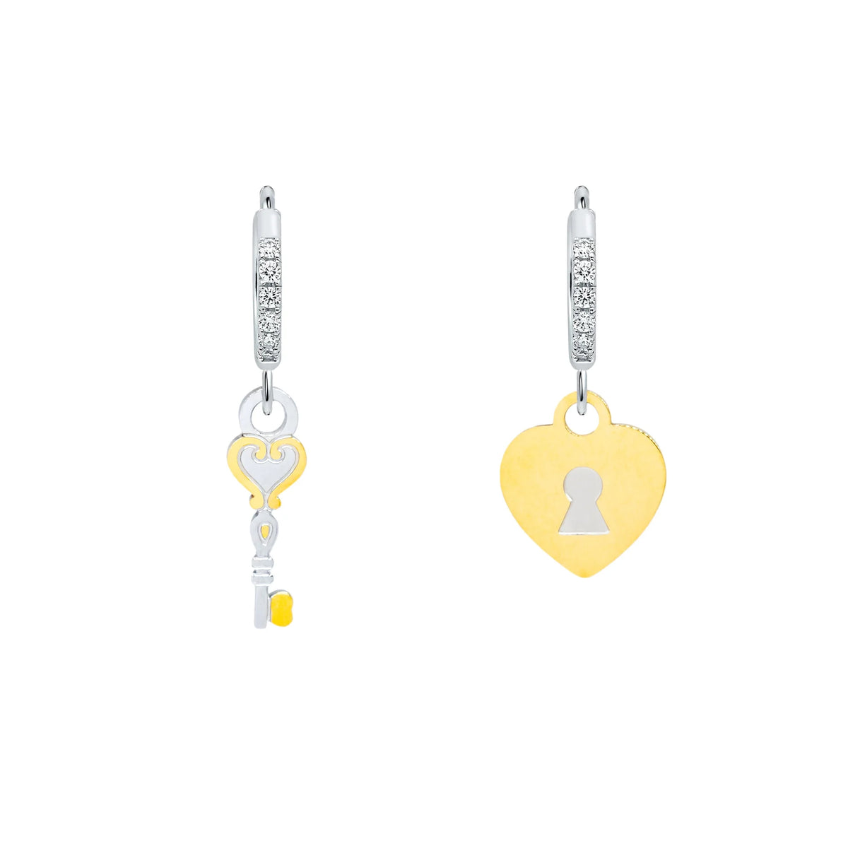 Orecchini a forma di chiave inglese, gioielli minimalisti in argento