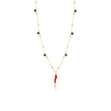 Collana Cornetto e Cristalli