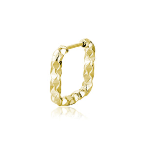 Orecchino Singolo Scattino Quadrato Diamantato