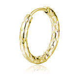 Orecchino Singolo Scattino Cerchio Scozzese oro