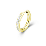 Orecchino Singolo Cristalli Oro