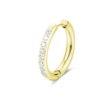 Orecchino Singolo Cristalli Oro