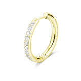 Orecchino Singolo Cristalli Oro