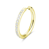 Orecchino Singolo Cristalli Oro