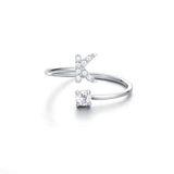 Anello Iniziali Con Strass