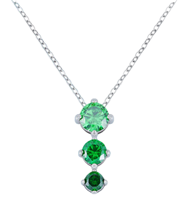 Collana con cristalli pendenti