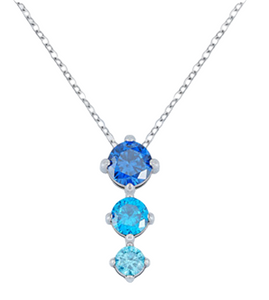 Collana con cristalli pendenti