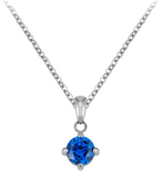 Collana con cristallo pendente