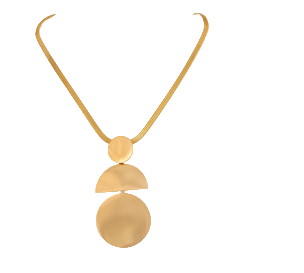 Collana con pendente geometrico
