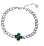 Bracciale con quadrifoglio