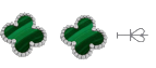 Orecchini con quadrifoglio