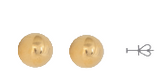 orecchini lobo a sfera