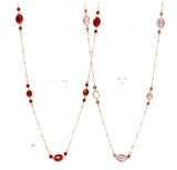 Collana ovali con pietre tonde