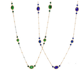 Collana ovali con pietre tonde