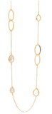 Collana a goccia con pietre