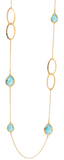 Collana a goccia con pietre