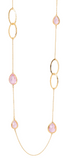Collana a goccia con pietre