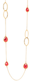 Collana a goccia con pietre