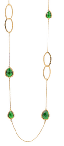 Collana a goccia con pietre
