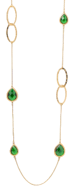 Collana a goccia con pietre