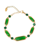 Bracciale cristalli ovali allungati e tondi