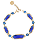 Bracciale cristalli ovali allungati e tondi