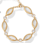 Bracciale a goccia con cristalli