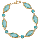 Bracciale a goccia con cristalli