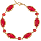 Bracciale a goccia con cristalli