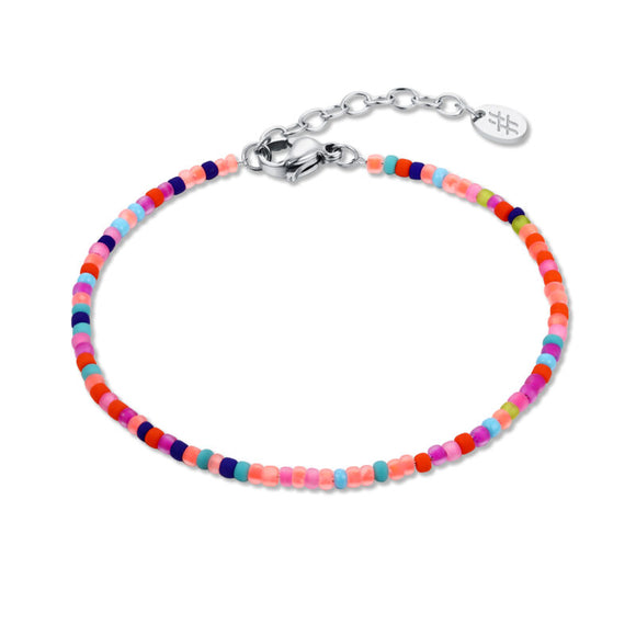 Bracciale Perline Arcobaleno