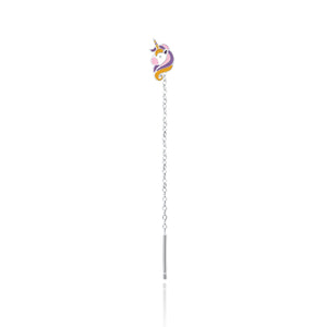 Orecchino singolo Saliscendi Unicorno