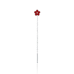saliscendi fiore rosso