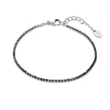 Bracciale Tennis Nero Uomo