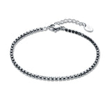 Bracciale Tennis Nero Uomo