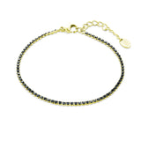 Bracciale Tennis Nero Uomo