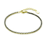 Bracciale Tennis Nero Uomo