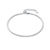 Bracciale Tennis Uomo Cristalli Bianco