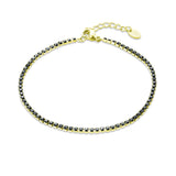 Bracciale Tennis Nero Uomo