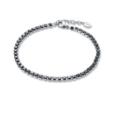 Bracciale Tennis Nero Uomo