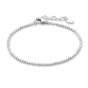 Bracciale Tennis Punti Colore Donna