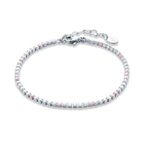 Bracciale Tennis Punti Colore Donna 2mm