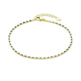 Bracciale Tennis Uomo Cristalli Alternati