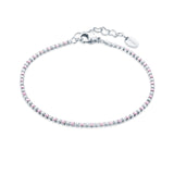 Bracciale Tennis Colore Alternato Donna