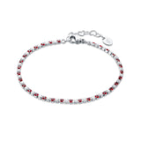 Bracciale Tennis Colore Alternato Donna