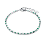 Bracciale Tennis Colore Alternato Donna
