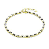 Bracciale Tennis Uomo Cristalli Alternati
