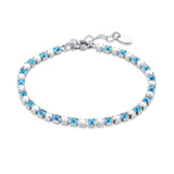 Bracciale Tennis Colore Alternato Donna