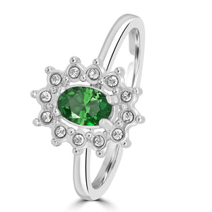 Anello Cristallo Kate Verde