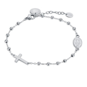 Bracciale Rosario Giubileo acciaio Donna