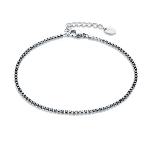 Bracciale Tennis 2mm Nero